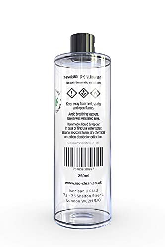 ISOCLEAN Professional Brush Cleaner 9 fl oz - Easy Pour Makeup Brush Cleaner for Cosmetic Tools, Cleans Bristles, Scented No-Rinse Formula Dries in 60 Seconds, Vegan, Not Tested on Animals