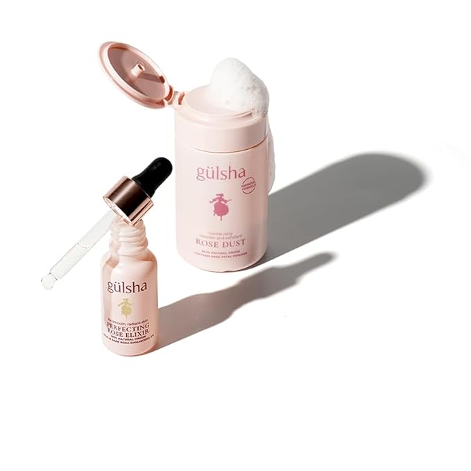 GULSHA PERFECTING ROSE ELIXIR, Rosa Damascena Essential Oil for Face, Nourishes and Revitalizes the Dehydrated Skin, Increase the Skin Elasticity, Free from Chemicals, 20 ml (0.67 Fl Oz)