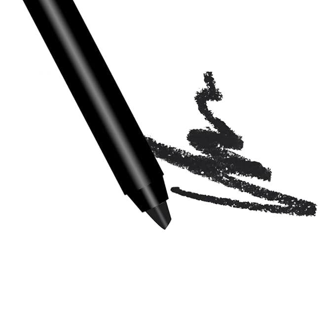 By The Clique Premium Long Lasting Black Matte Lip Liner and Face Pencil | Noche Bella | Goth Liner and Full Lip Coverage | Halloween | Mime
