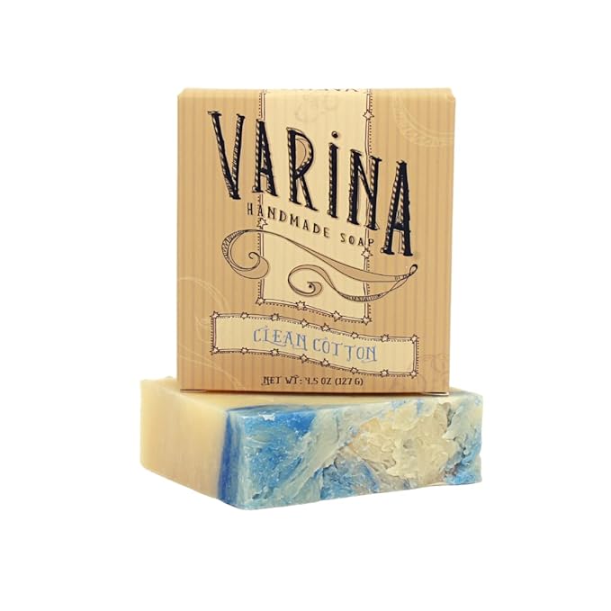 Natural Clean Cotton Bar Soap - Gentle Cleansing for Sensitive Skin, Fresh - 3 Pack