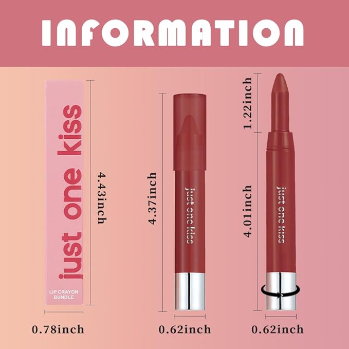 Rose Red Hydrating Cream Lipstick Lip Crayon for Women, Moisturizing Lipstick Long-lasting Waterproof, Retractable Lips Crayon Liner for Ombre Shades, Tinted Lip Balm + Lips Color in One, 10