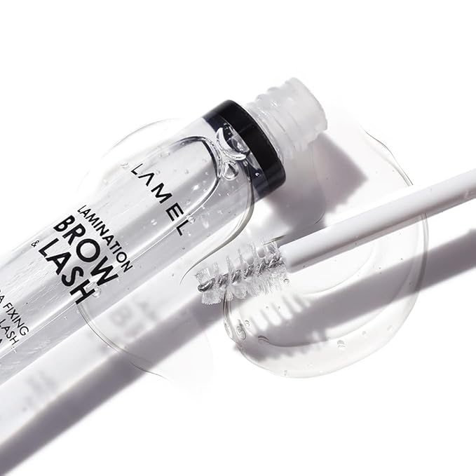 LAMEL Lamination Clear Brow and Lash Gel - Megafixing Eyebrow Glue, Eyebrow Gel, Waterproof & Sweat-Proof Clear Mascara, Setting for Feathered & Fluffy Brows - Flawless Eyebrow Makeup