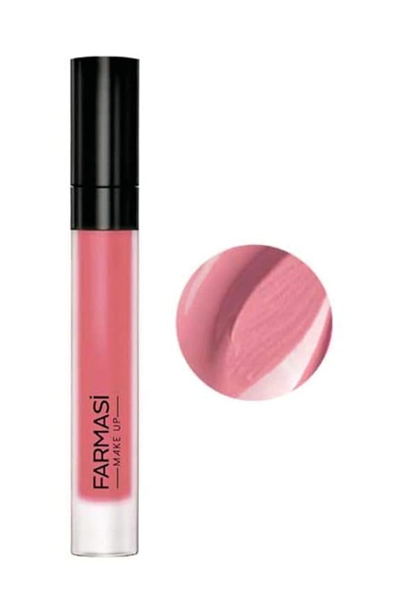 FARMASi Make Up Matte Liquid Lipstick, Long-Lasting and Ultra-comfortable, High-Impact, Lightweight, Organic, Pure Pigments 0.14 fl.oz (Mauve Pink)