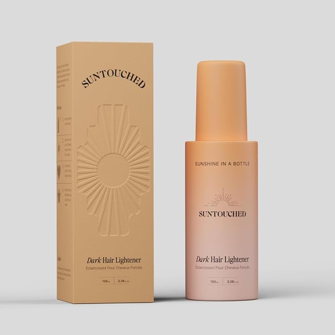 Suntouched Sun Hair Lightener for Dark Hair - Citrus & Chamomile Lightening Spray for Brunette Highlights - Vegan, Cruelty Free, Paraben Free, Ammonia Free, Bleach Free, 3.38 FL Oz Spray