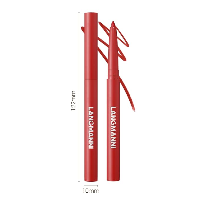 LANGMANNI 6Pcs Sculpting Matte Velvet Lip Liner Set,Smooth Creamy Texture,Waterproof And High Pigmented For Girls Daily Application Lip Makeup(1+2+3+4+5+6)