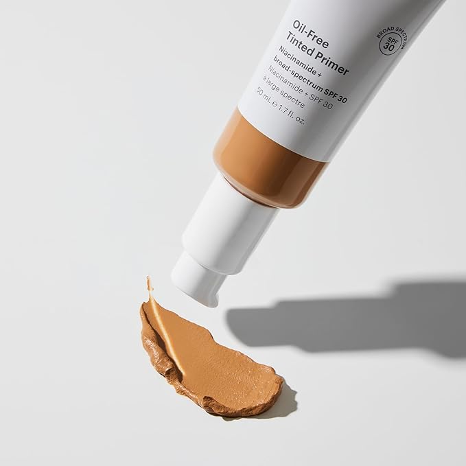 Glo Skin Beauty Oil-Free Tinted Primer SPF 30, (Medium Deep) 1.7 Fl Oz - Mineral Makeup for Face, 4-in-1 Foundation Primer, Sheer Coverage, Skincare & Sunscreen With Broad Spectrum UVA/UVB Protection