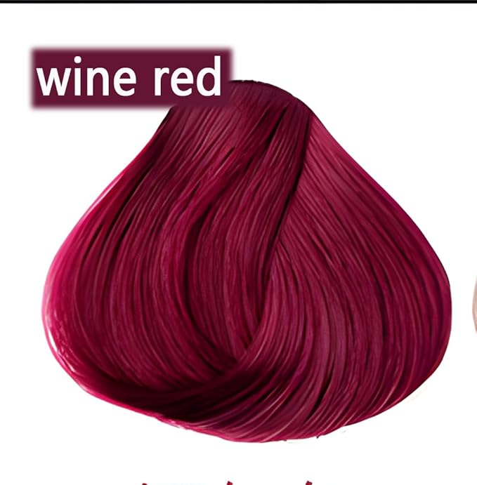 Red Hair Dye YIZHONG Permanent Hair Color Shampoo Gray Coverage Dark Red Hair Dye Classic Comb Applicator Easy Use Hair Coloring Cream Kit(Wine Red)