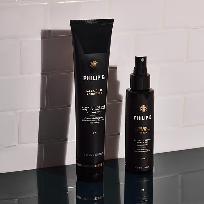 PHILIP B Thermal Protection Spray 4.2 oz. (125 ml) | Plump, Shine & Protect Hair from Heated Hair Tools
