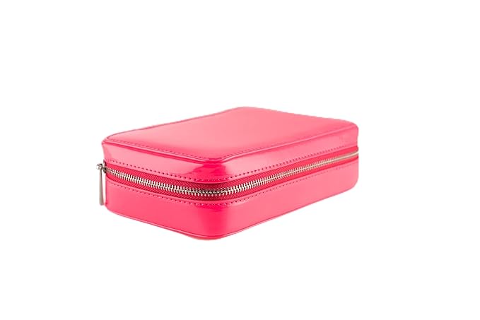 Woosh Beauty, Jetsetter Bundle in #2 Medium Light, Fold out Face Original, Essential Brush Set, Travel Case in Hot Pink