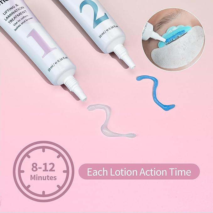 Lash Setting Lotion Lomansa Korean Lash Lift Tube Design Eyebrow Lamination Eyelash Lift Eye Lash Perm - 10ml
