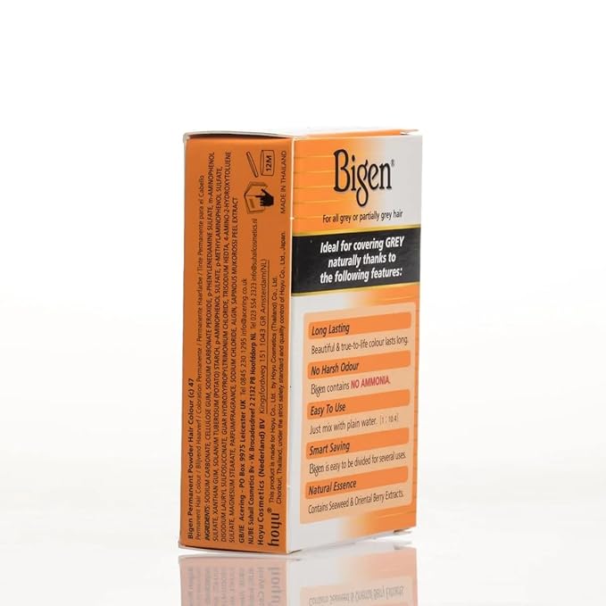 Bigen Powder Hair Color #47 Medium Chestnut 0.21oz (2 Pack)