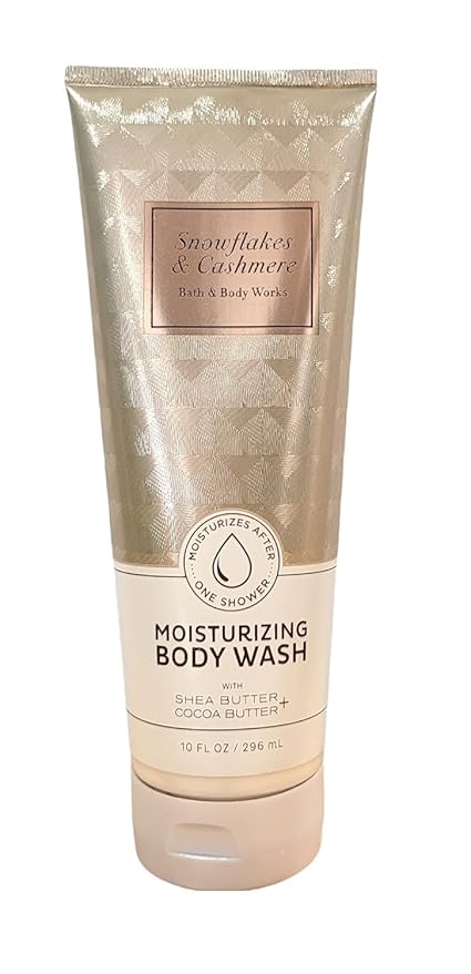 Bath and Body Works Moisturizing Body Wash 10 oz (Snowflakes & Cashmere)