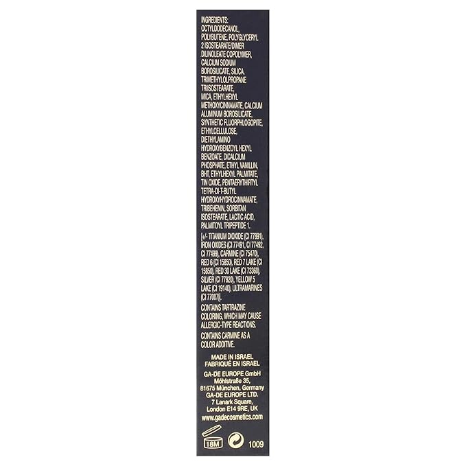GA-DE Crystal Lights Lip Gloss, 812 - Enriched with Light-Reflecting Crystal Pearls - Smooth Silky, Rich Color - Moisturizes and Adds Shine - 0.2 oz