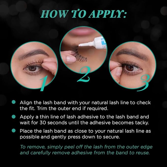 Ardell Natural Lashes False Eyelashes 108 - Black, Lightweight, Reusable Strip Lashes for a Soft Natural Look, 4 Pack