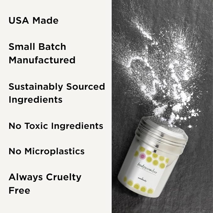 Sumbody Pure Arrowroot Natural Organic Unscented Body Powder - (4oz) Talc Free Cornstarch Free for Men, Women, Teens, Baby Powder Sweat Absorbing, After Shower, Perfume Dusting Skin Care, Travel Size