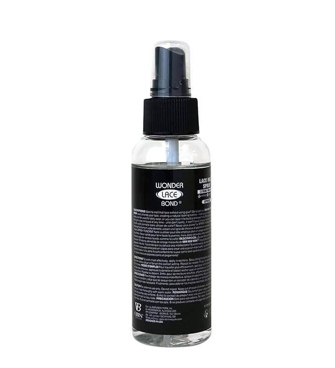 EBIN NEW YORK Wonder Lace Bond Lace Melt Spray - Extreme Firm Hold (Supreme) | Flawless,Natural, and Seamleass finish, No Reside, Long Lasting Formula with Protecting Edges, Perfect for wigs