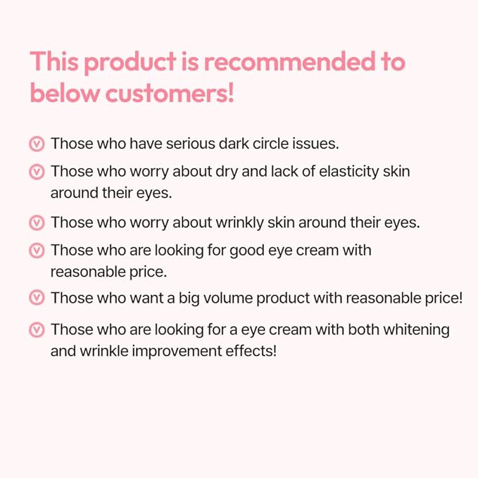 G9SKIN White In Milk Capsule Eye Cream - Lightweight Daily Eye Care Hydrating Brightening Korean Eye Cream for Dark Circles & Fine Lines, 30g