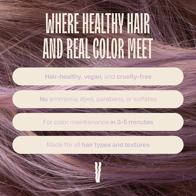 Overtone Daily Color Depositing Conditioner, Pastel Purple, 8oz, Hydrating, Damage-Free Temporary Hair Color for All Hair Types with Shea Butter & Coconut Oil, Vegan & Cruelty-Free