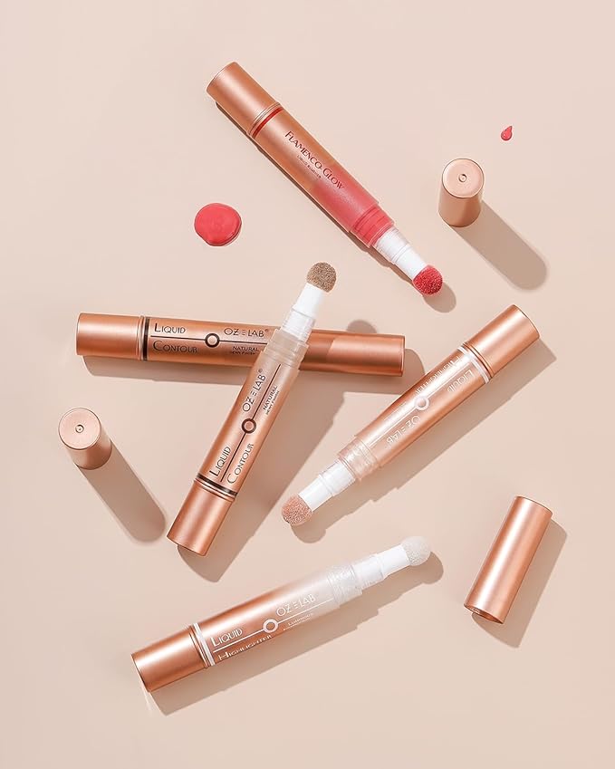 Angelo Glow Liquid Highlighter Wand Champagne – Buildable Illuminating Makeup Stick for Face and Body – Radiant Finish – 6ML/0.21FL.OZ,PACK OF 1
