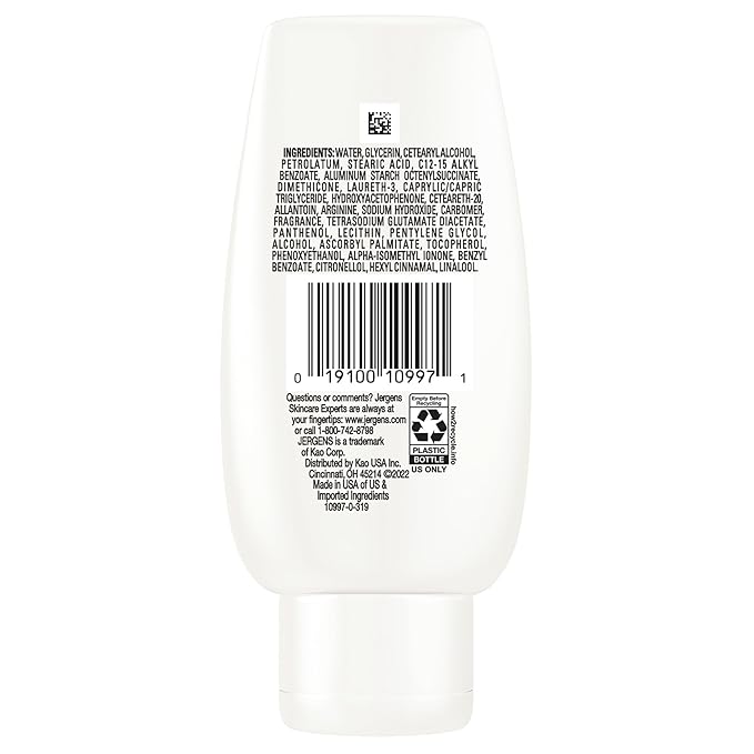 Jergens Ultra Healing Lotion for Extremely Dry Skin, Moisturizer to Relieve and Repair Rough Spots, Improves Skin Texture, Hand and Body Lotion with Vitamins E, C, & B5, 3 Oz (Pack of 6)