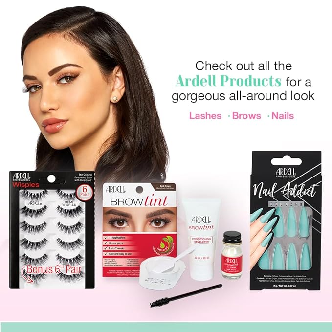 Ardell Faux Mink Lashes Holiday Lash Set 817 – 3 Pairs of Natural Look False Eyelashes with Bonus Duo Adhesive, Soft Wispy Lashes, Lightweight Lash Strip Gift Set