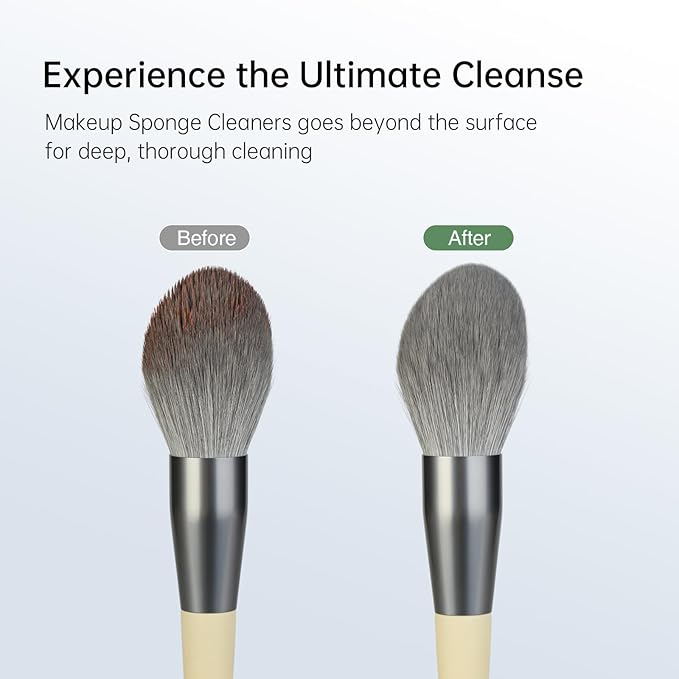 Makeup Brush Cleaner, Stocking Stuffers for Women, Teen Girls, Make Up Brush Cleaner Solution, Makeup Sponge Cleaner for Brushes, Brush Shampoo for Deep Cleaning, Cruelty Free 8.6 Fl Oz