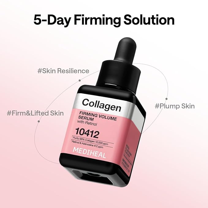 Mediheal Collagen Pad & Serum Skin Care Duo Set for Skin Firming & Healthy Skin – Collagen Toner Pads + Collagen Serum