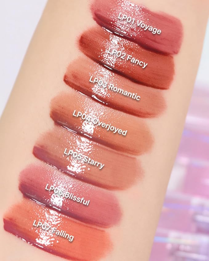 DEARMAY LA PISTE LIP TINT LP06 Blissful 0.14 oz. long lasting lip stain with glossy finish and lightweight texture, non sticky, hydrating formula with no flaking and glassy vivid tint, korean makeup
