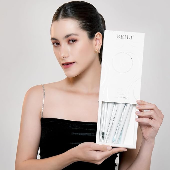 BEILI Makeup Brush Set,White Makeup Brush Set, 12 Vegan Makeup Brushes for Powder Foundation, Concealer, Eyebrows, Eyeshadow, Contour, Eyeliner, Blender Eye Brush (White)