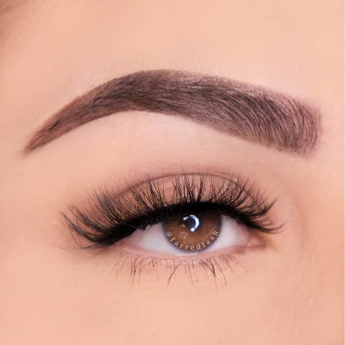 FARRED Cat Eye Lashes False Eyelashes Natural Wispy Lashes Strips Fluffy Mink Eye Lash Fake Eyelash Natural Look 10 Pairs 9-15mm Fake Lashes Pack Volume Strip Lash Pestañas
