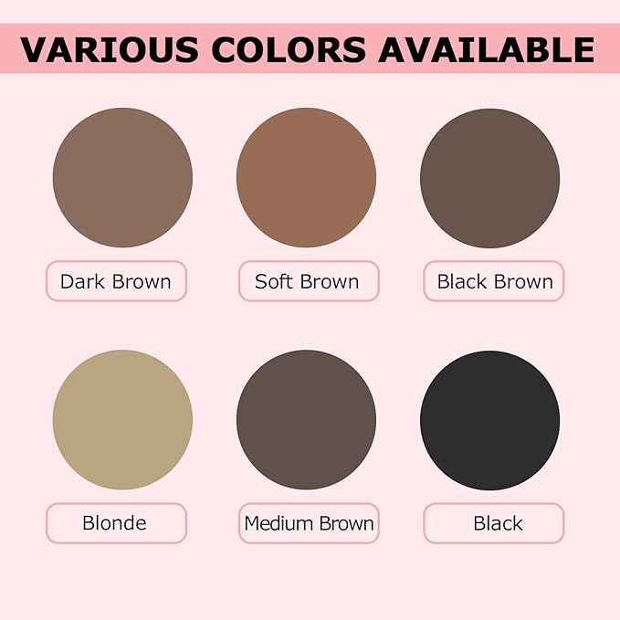 Eyebrow Color Kit with Brow Color & Eyebrow Pencil, 2-in-1 Natural Effects Eyebrow Makeup Set, Easy & Safe to Use 10ml - Medium Brown