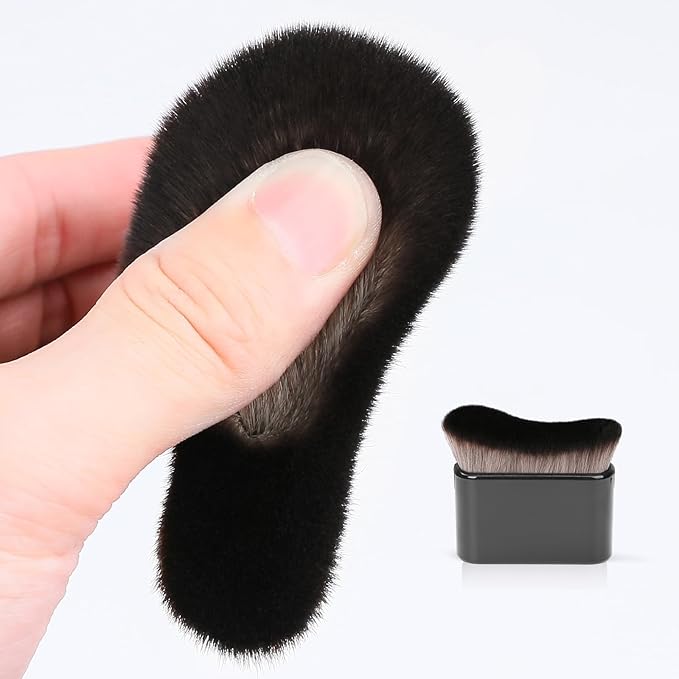 UNIMEIX Self Tanner Brush Sunscreen Body Makeup Brush Kabuki Blend Applicator Spray Tan Blending Beauty Brush for Body Coverage Perfector(LightBlack)