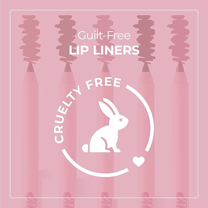 Love Me Hard Lip Liner Pencil for Women - Soft Moisturizing, Creamy Long-Lasting Texture, Smooth Glide & Defined Finish