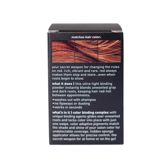 Style Edit Root Touch Up Powder, to Cover Up Dark Roots and Grays Between Salon Visits, Water Resistant, Non-Sticky, Compact And Mess-Free, Medium Red Hair Color (Pack of 3)