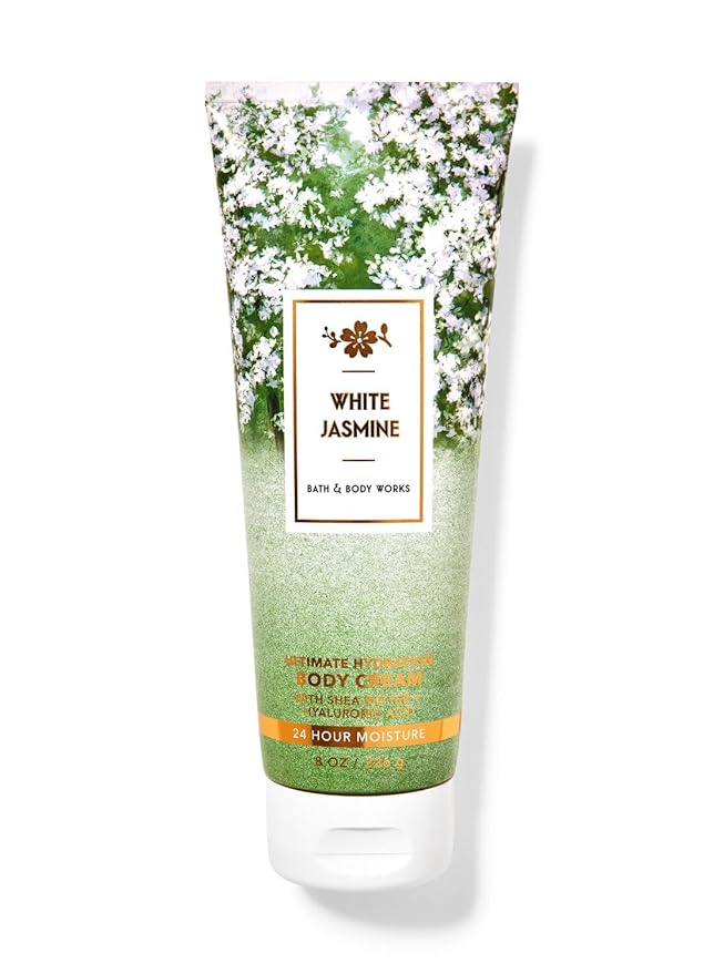 Bath & Body Works Ultimate Hydration Body Cream Gift Set For Women, 8 Fl Oz (White Jasmine)