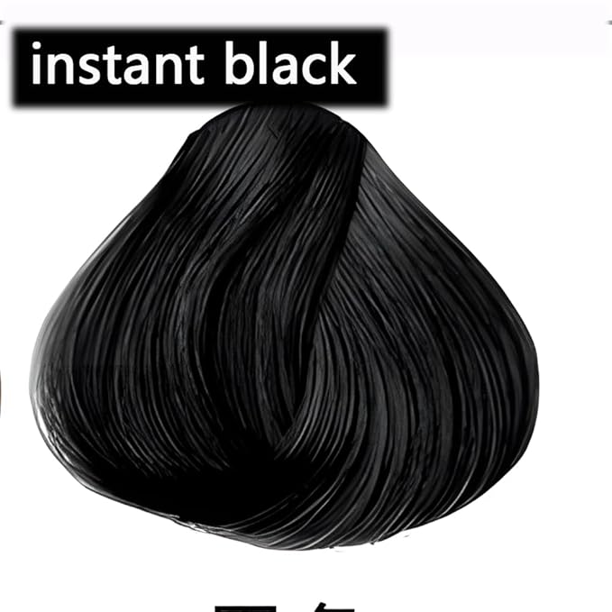 Black Hair Dye Shampoo YIZHONG Hair Dye permanent For Women & Men Hair 3 In 1 Long Lasting Results (Instant Black