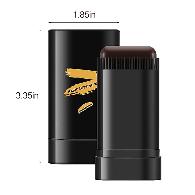 Boobeen Root Touch Up Hair Color Stick,Blendable Hairline Powder for Gray Coverage,Long Lasting Root Cover Up & Thinning Edges,Natural Finish for Women & Men