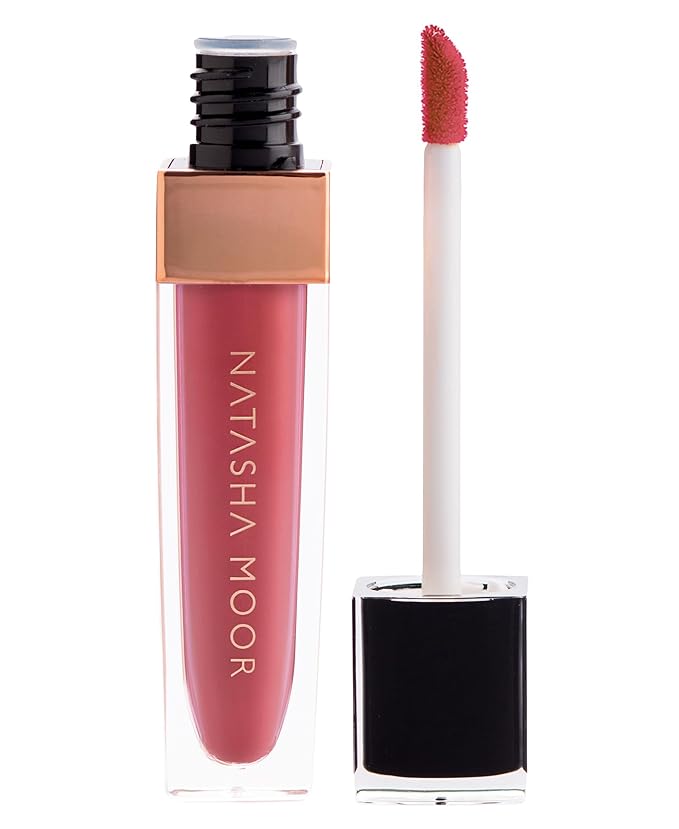 NATASHA MOOR: Molten Matte Liquid Lipstick - Long-Lasting, Hydrating, Matte Finish with Moisturizing Vitamin E - Waterproof, Kiss-Proof, Cruelty-Free - 12-Hour Stay Power - EMPOWERED