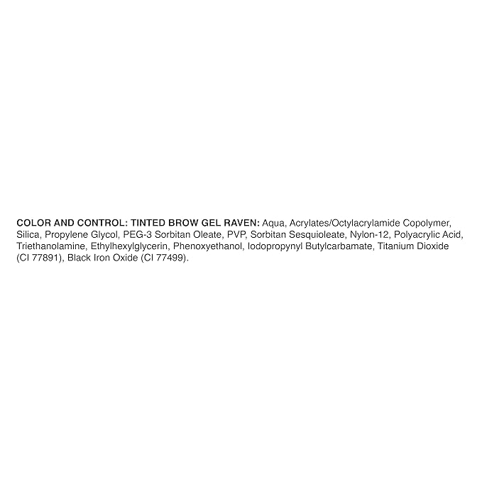 bdb Color & Control Tinted Eyebrow Gel - Effortless Brows, Waterproof Formula, Raven Black