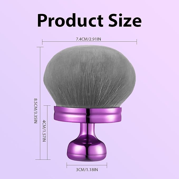 SAM SUGAR Extra Large Body Makeup Brush for Self Tanner Brush 3 Inch Width Head Kabuki Brush Leg Makeup & & Bronzer Self Tan Applicator