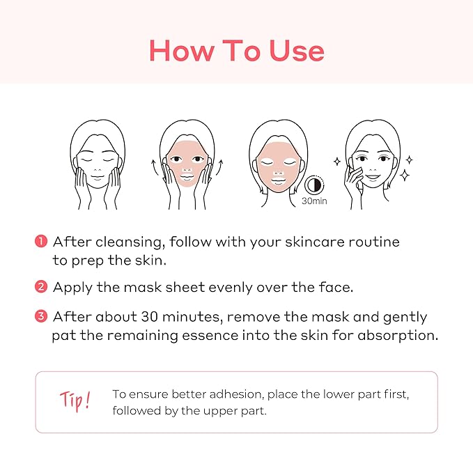 ROSETINOL™ PDRN Glow Mask – Smooth, Healthy Glow Skin Hydrogel Facial Mask with Rose PDRN & Retinol (25g x 5ea.)