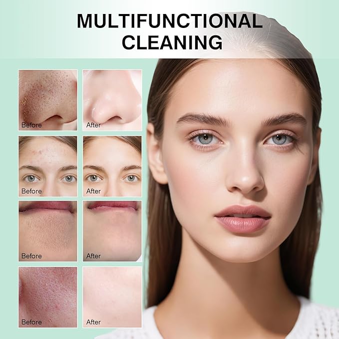 Blackhead Remover, 60pcs Nose Strips Blackhead Remover, Nose Plant Pore Strips, Deep Cleansing Peel off Mask with Aloe Vera, Salicylic Acid, 1.41oz/40g