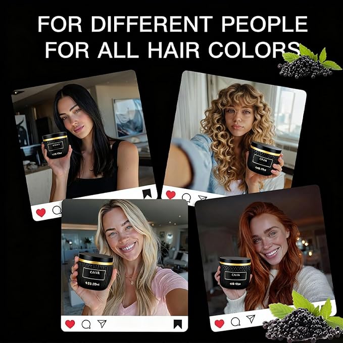 Caviar Bloom Deep Repair Hair Mask with Caviar Extract & Keratin Intensive Moisturizing Treatment | Replenishes Dry, Coarse, Damaged & Frizzy Hair | Reduces Frizz & Split Ends (1 PC)