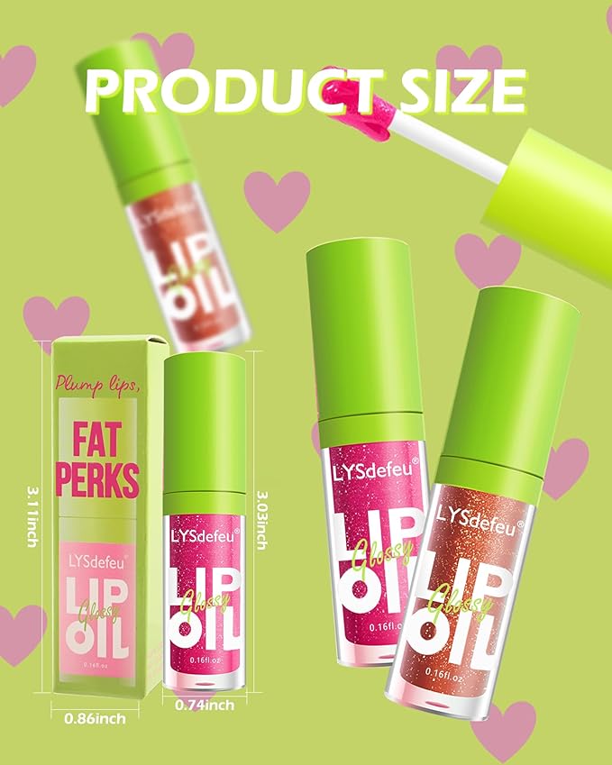 Lip Oil Lip Glaze-1Pcs Hydrating Plum Lip Glow Oil,Shiny Transparent Tint Lip Gloss Plumping,Long Lasting Non-sticky Clear Glow Reviver Lip Care Oil,Christmas Lip Makeup Gift for Women Girl-04#