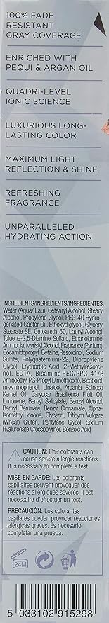 Ion Permanent Creme Hair Color 5RC Light Copper Brown, Vegan, Cruelty Free, PPD Free, 100% Gray Coverage, Long Lasting, Fade Resistant Color, 2.05 oz