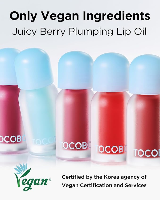 TOCOBO Juicy Berry Plumping Lip Oil Glam Max 11 Honey Lemon – Korean Vegan Hydrating Lip Oil with Plant Oils for High Shine Gloss - Non Sticky Formula for All Skin Tones, 0.12 fl.oz.