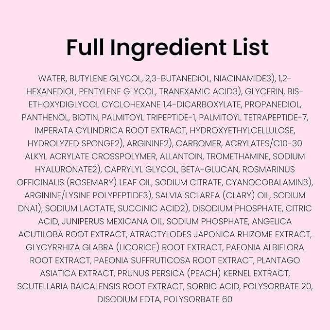 CNP PDRN + Tranexamic Acid Serum, Pink Toning Skin Booster, Niacinamide & Micro-spicules, for Glass Skin, Korean Skin Care, 1. 01 fl. oz.