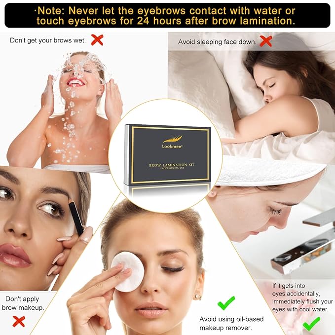 Lookmee Eyebrow Lamination Kits, Professional Instant Eyebrow Lift Kit, At Home DIY Long Lasting Eyebrow Perming Kit for Fuller and Messy Eyebrows
