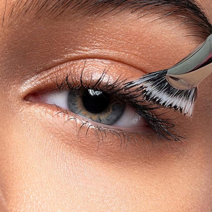 Folding Angle Scalloped Lash Brush, 2024 Upgraded Mascara Fan Brush, Eyelash Comb Separator Makeup Tool, Multifunctional Eyelash Comb Separation Tool, Eyelash Fan Brushs Stick Makeup Tool (2pcs)