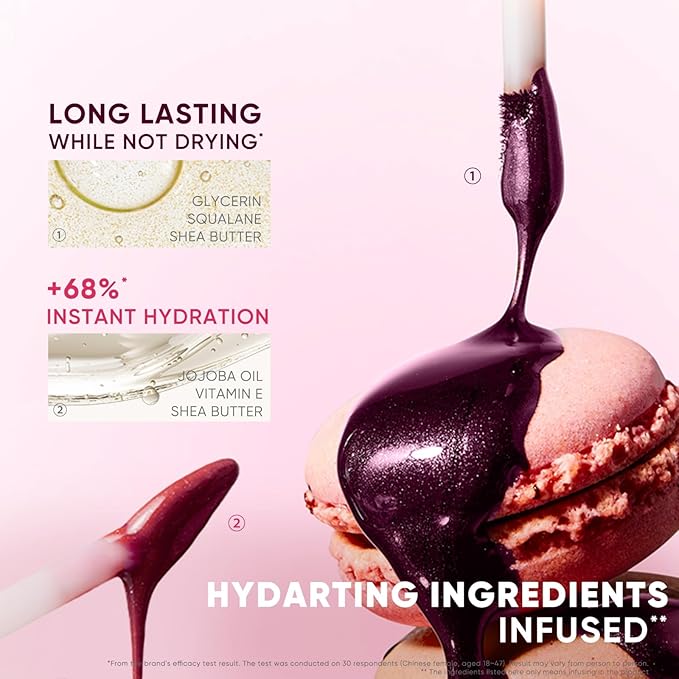 JUDYDOLL Peel Off Stain and Plumping Oil Duo - Long-Lasting Lip Stain with 3D Plumping Gloss, Hydrating and Non-Sticky Formula, Macaron-Inspired Lipstick (#02 Lavender Mist)
